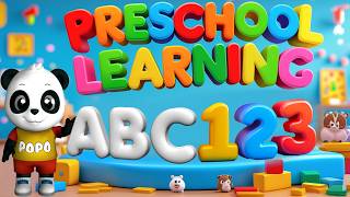 Preschool Learning activities for 3 year olds at home | Learn ABC Phonics Shapes Numbers Colors 🌈 screenshot 1