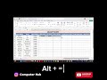 "Excel me Salary Sheet banana sikho 💼🔥" #excel #viral #shorts #excelformula #computertricks