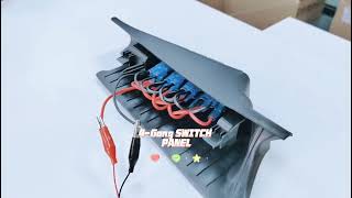 OEM12V Black Left Side A-Pillar Rocker Switch Pod Panel Fit For Jp Wrangler JK Pretty Auto Switches