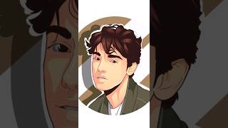 portrait illustration simple #tracing #cartoon #portriat #shorts #caricature #illustration #gift