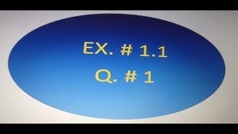 EX # 1.1( Q. # 1)Write the following Quadratic Equation in the standard form and pointout  pure Q.E