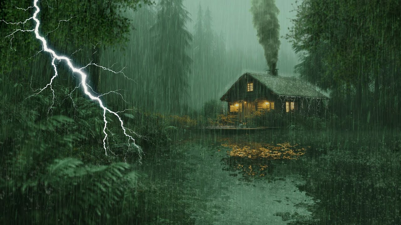 HEAVY RAIN AND THUNDER SOUNDS - DEEP SLEEP | Thunderstorm for Sleeping - Rain Sound Comfort #2