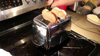 Sunbeam T20-B Toaster Post-Repair Demonstration