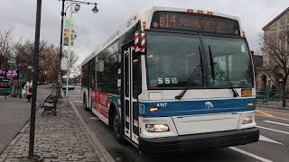 MTA NYCT #4187 on the B14 to Spring Creek Stanley Av at Crown Hts Utica Av Sta