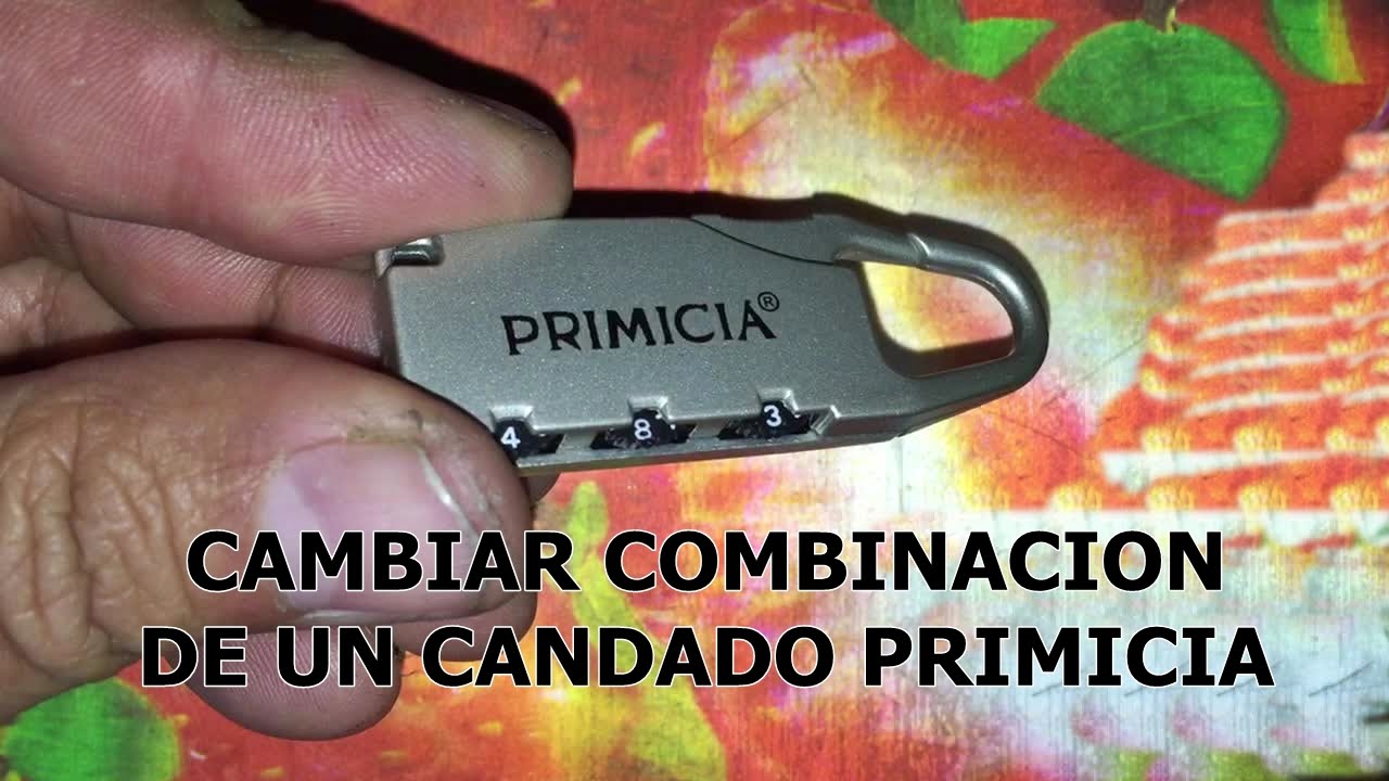 CAMBIAR COMBINACIÓN DE CANDADO VALIJA PRIMICIA - YouTube
