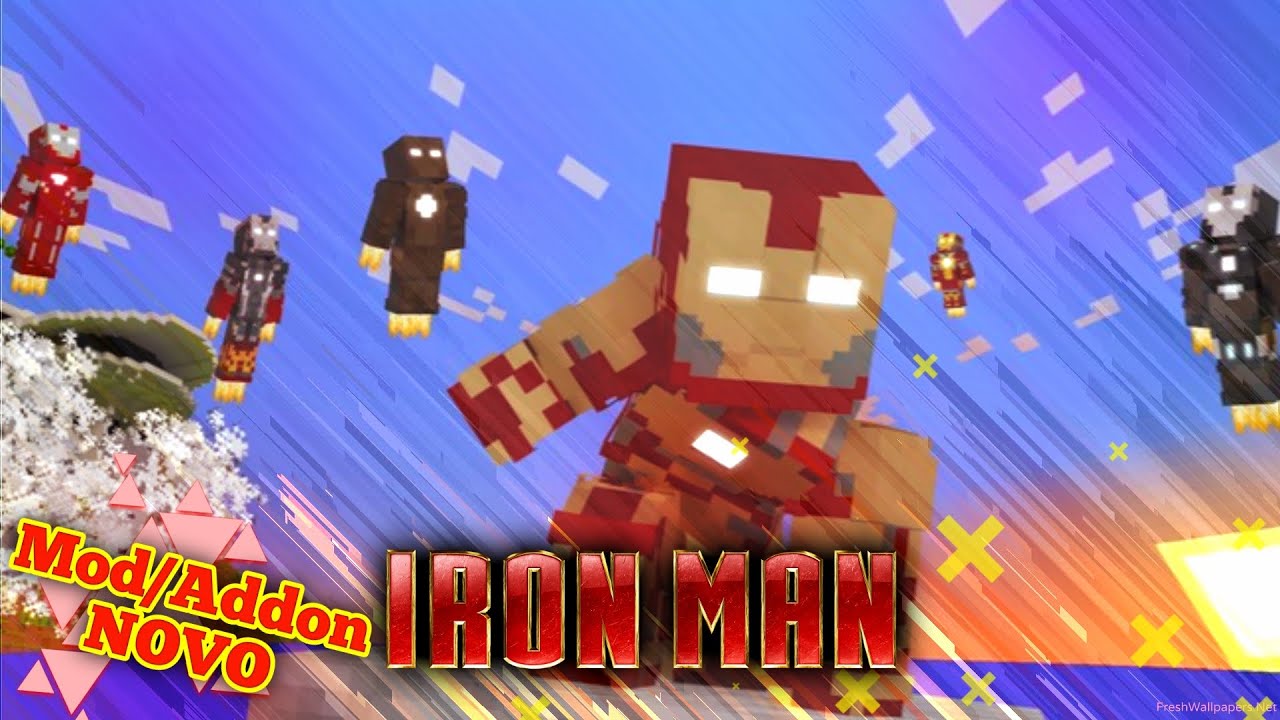 💥SAIU O NOVO ADDON DO HOMEM DE FERRO PARA MINECRAFT BEDROCK 1.21+