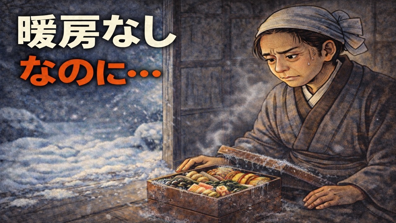 【なぜ？】暖房なしの長屋でおせちが腐らない｜氷点下3日を耐えた保存ルール