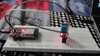 DHT11 Temperature and humidity sensor and uploading values to the cloud