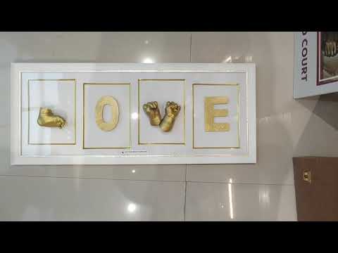 Hand impression for 10 day old child - love frame
