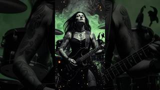 Green Fire Metal Storm! Epic Gothic Bass Solo | Dark Fantasy Art ⚡ #shorts