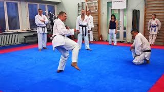 Mawashi geri Gyaku tsuki  Маваши гери Гяку дзуки