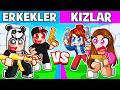 KIZLAR VS ERKEKLER! ⚔️ | ROBLOX RIVALS (Panda, Ceren vs Heronpuppy)