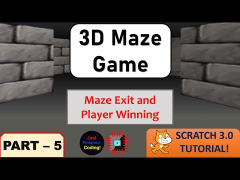 3D Maze - Part 5 | Scratch 3.0 Tutorials | Just Finished Coding!