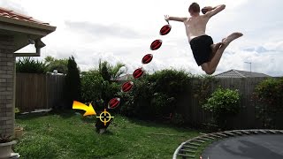 *IMPOSSIBLE* NERF FOOTBALL CHALLENGES!! screenshot 1