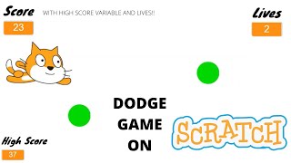 How to make a dodge game on Scratch | Scratch Tutorial screenshot 4