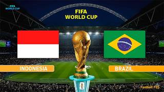 Indonesia vs Brazil | FIFA World Cup 2026 Final | Full Match &amp; All Goals | Simulation PES