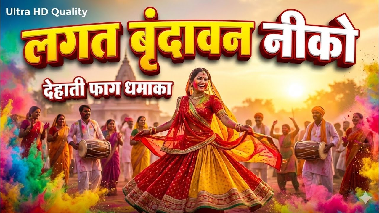 लगत बृंदावन नीको 💃 | असली देसी फाग | ब्रज की होली धमाल | #देहातीफाग #faag 