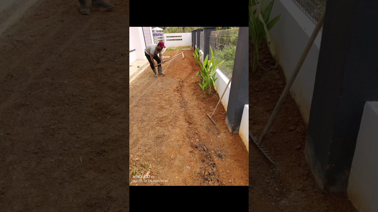 Chipping stone and edging installation. 📞0167707466 (Pn Husna) 