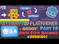 Godot 3.4: Let&#39;s Build a 2D Platformer!: Part 18 (Running &amp; Finite State Machines)