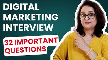 32 Basic Digital Marketing Interview Questions : Key Concepts and Best Answers ✅