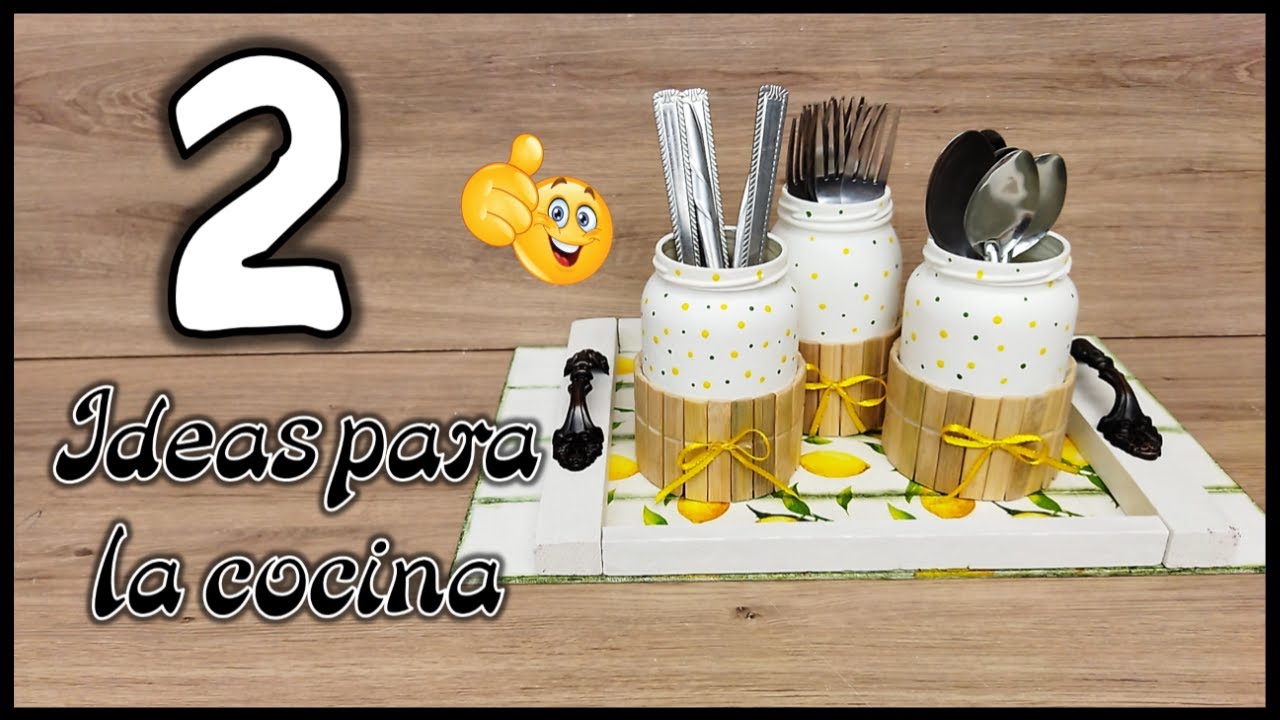 2 LINDAS IDEAS PARA ORGANIZAR TU COCINA - Manualidades para el hogar ...