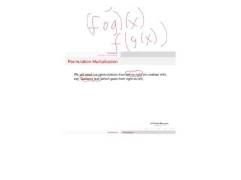 Abstract Algebra Permutation