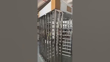 Signal Lane Full Height Turnstile Gate Stainless Steel 304 Security Gate for Entrance JS QGZ001