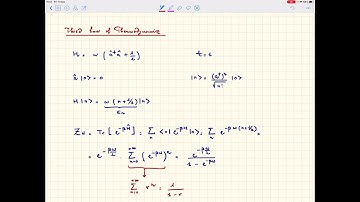 Statistical Mechanics (CMP-SM) Lecture 20
