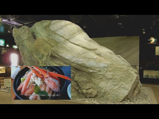 4K 世界最大級のヒスイの原石がある 道の駅 親不知ピアパーク - YouTube