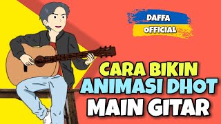 CARA BIKIN ANIMASI DHOT MAIN GITAR