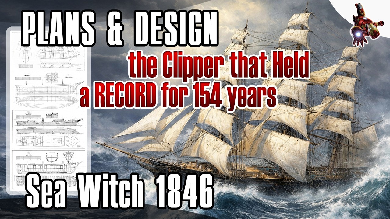 クリッパー船 シー・ウィッチ（Sea Witch） 帆船模型 1846年製