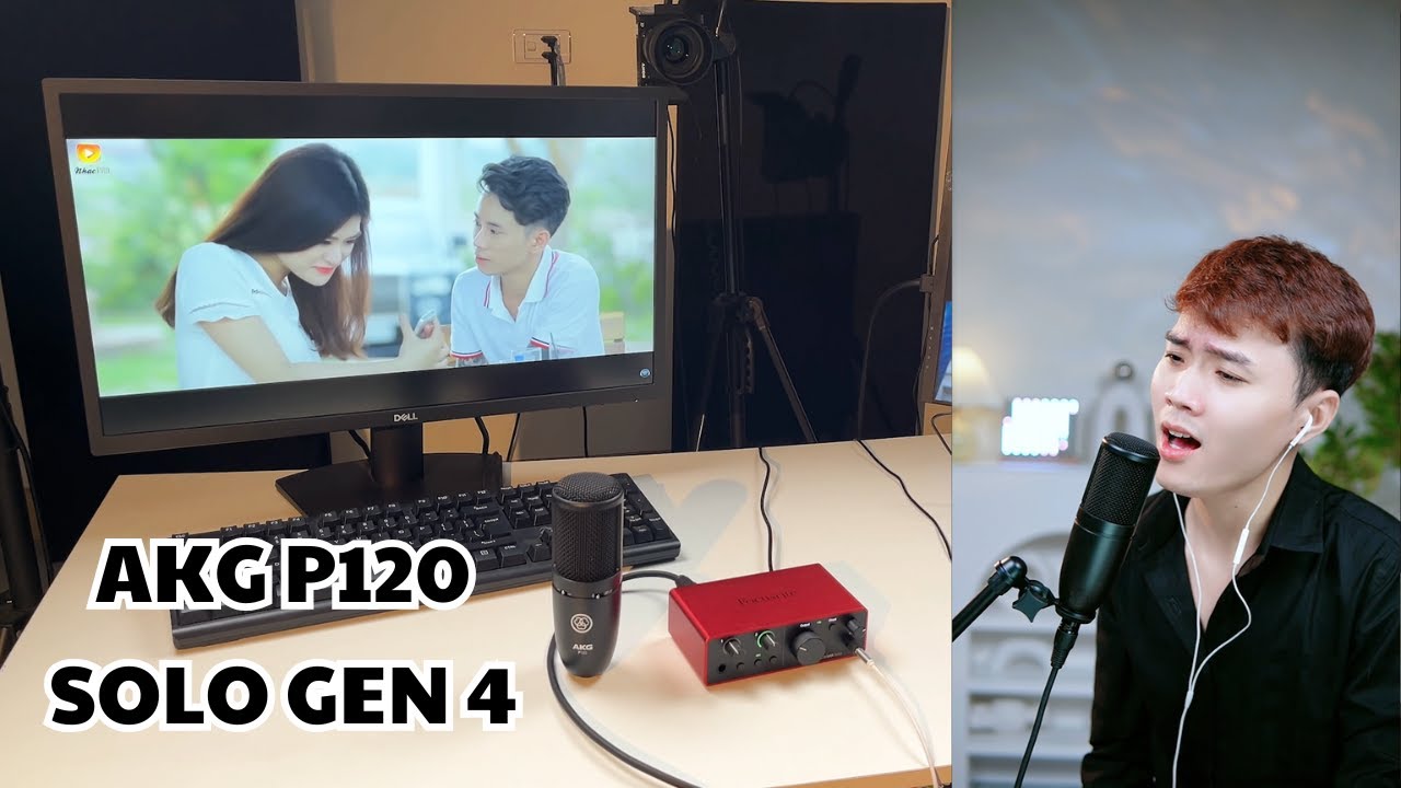 Test Bộ Thu Âm, Bộ Mic Livestream AKG P120 & Focusrite Solo Gen 4 Cùng Kết Thúc Lâu Rồi