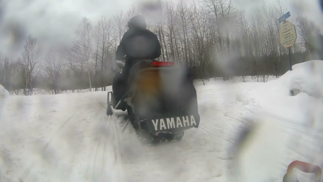 Caribou Maine Snowmobiling 2023 (120ish miles)