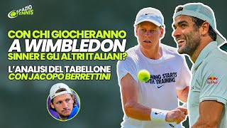 Sinner e gli altri italiani: il sorteggio di Wimbledon con Jacopo Berrettini