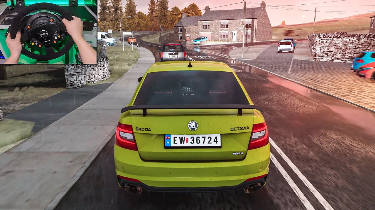 Koda Octavia Vrs Assetto Corsa Thrustmaster T Rs Youtube