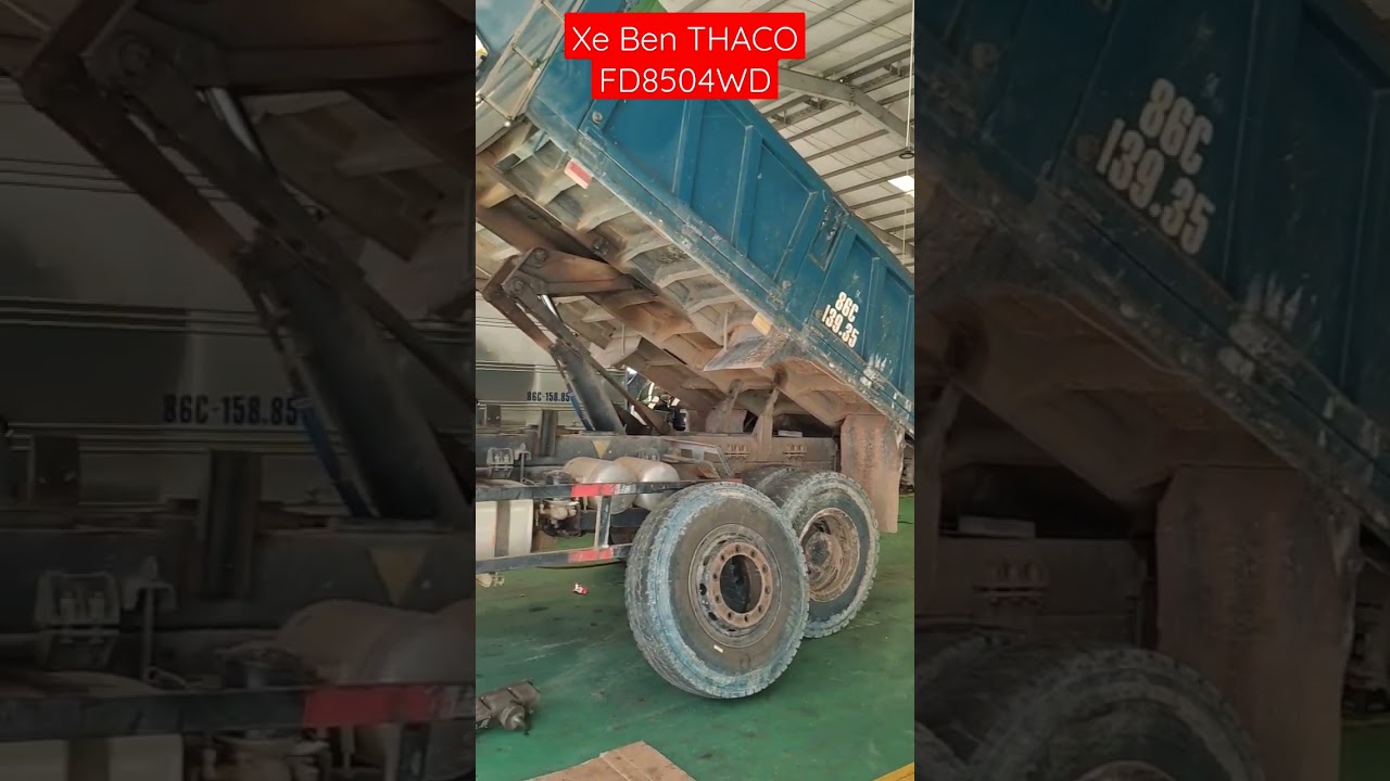 Bảo dưỡng xe ben THACO FD850-4WD| 100.000 km| Trường... - youtube