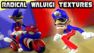 [MKWii Character Mod] Radical Waluigi Textures