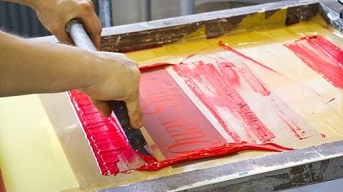 In Lụa Là Gì? In Lưới Là Gì? Kỹ Thuật In Lụa, In Lưới Thủ Công Trên Vải, Áo Thun