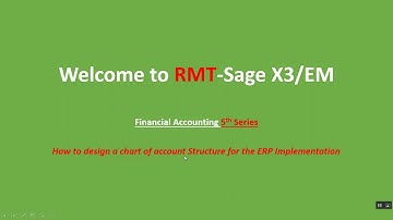 8.RMT-Sage X3/EM Basic Finance 5/Chart of account structure.