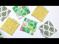 How To Sew A Coaster/コースターの作り方/Sewing Tutorial/DIY Coasters/ソーイング/初心者向け/ハンドメイド/ENG SUB #4