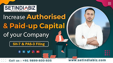 📊 How to Increase Share Capital of Company | SH-7 & PAS-3 Filing | Complete Process