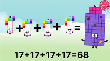 Numberblocks Addition Four Same big Numbers | 1 To 20 | Learn To Count@learningcity786