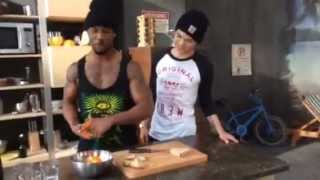 KRISPY Giving Cast of  High Strung Cooking Lesson