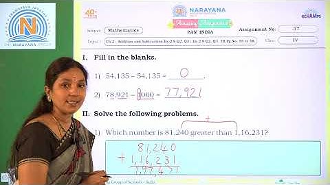 7TH OCT KARNATAKA CLASS IV MATHS AMAZING ASSIGNMENT KEY