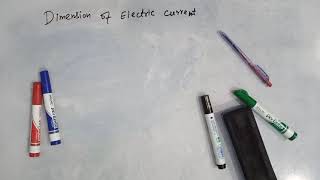 Dimensions of electric current