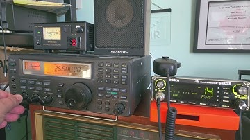 MLA 30 Magnetic loop VS Half Wave End Fed antenna BBC World Service 25900 kHz Shortwave