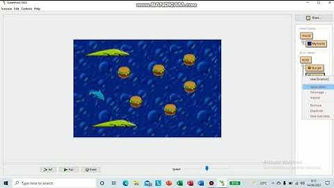 Game singkat dan sederhana menggunakan GreenFoot