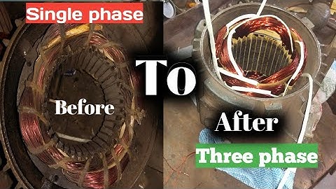 Single phase convert to Three phase motor || 1hp 1450rpm || full connection detail in Urdu/Hindi...