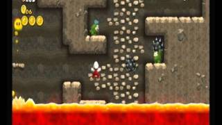 NSMB Wii Custom Level - Doom Mountain