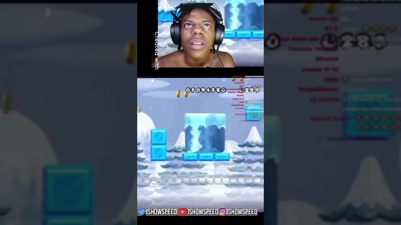 ISHOWSPEED's INSANE RAGE playing Mario!